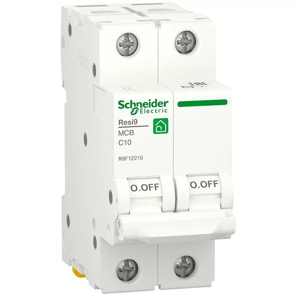 Автоматичний вимикач Schneider Electric RESI9 6кА 2P 10A C (R9F12210)