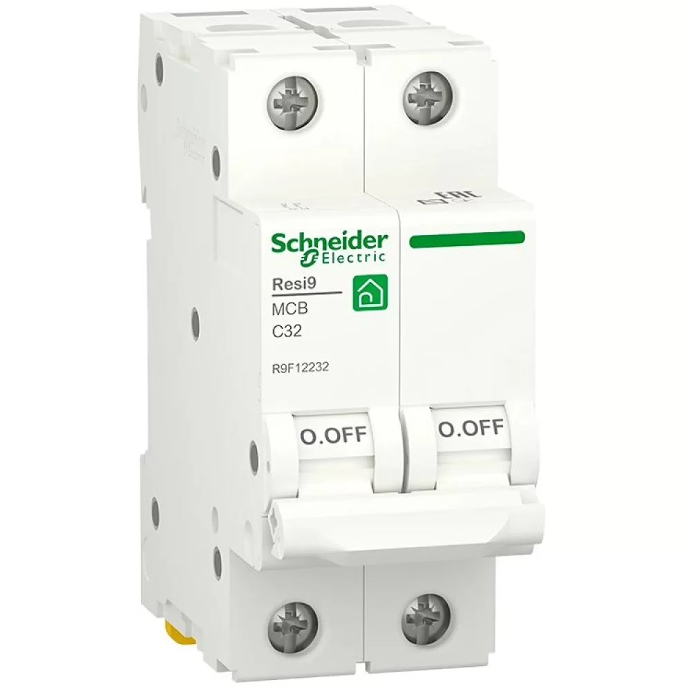 Автоматичний вимикач Schneider Electric RESI9 6кА 2P 32A C (R9F12232)
