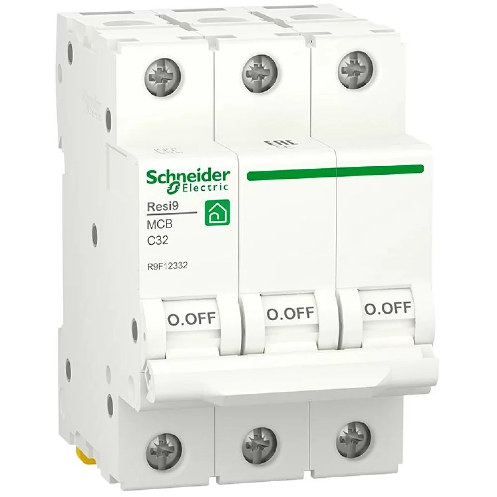 Автоматичний вимикач Schneider Electric RESI9 6кА 3P 32A C (R9F12332)