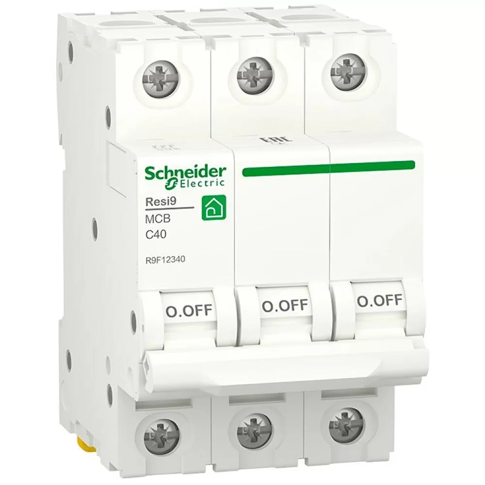 Автоматичний вимикач Schneider Electric RESI9 6кА 3P 40A C (R9F12340)