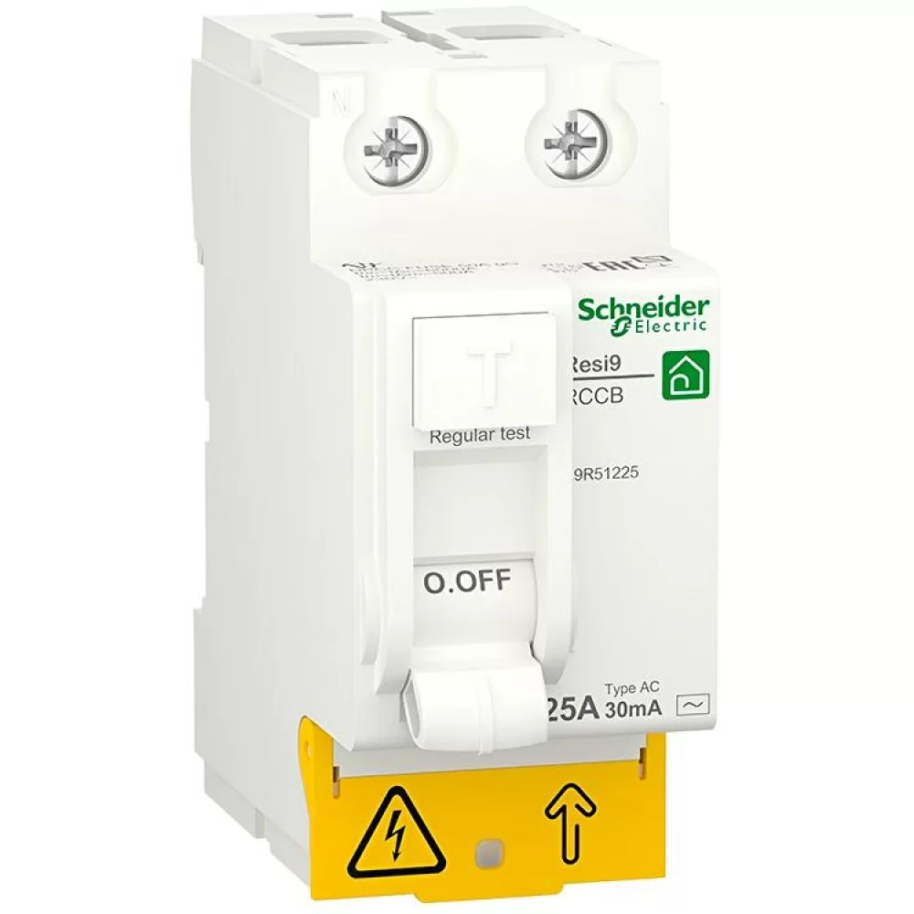 Диференціальне реле Schneider Electric Resi9 25A 2P 30mA АС (R9R51225)