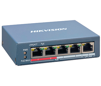 4-портовий керований POE DS-3E1105P-EI