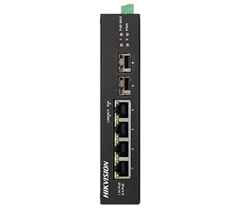 Комутатор 4 порти некерований Hikvision DS-3T0506HP-E/HS POE