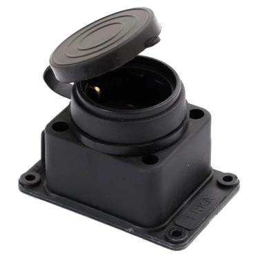 Колодка одинарна з заглушкою 1*16 (каучук) ERKA 6001