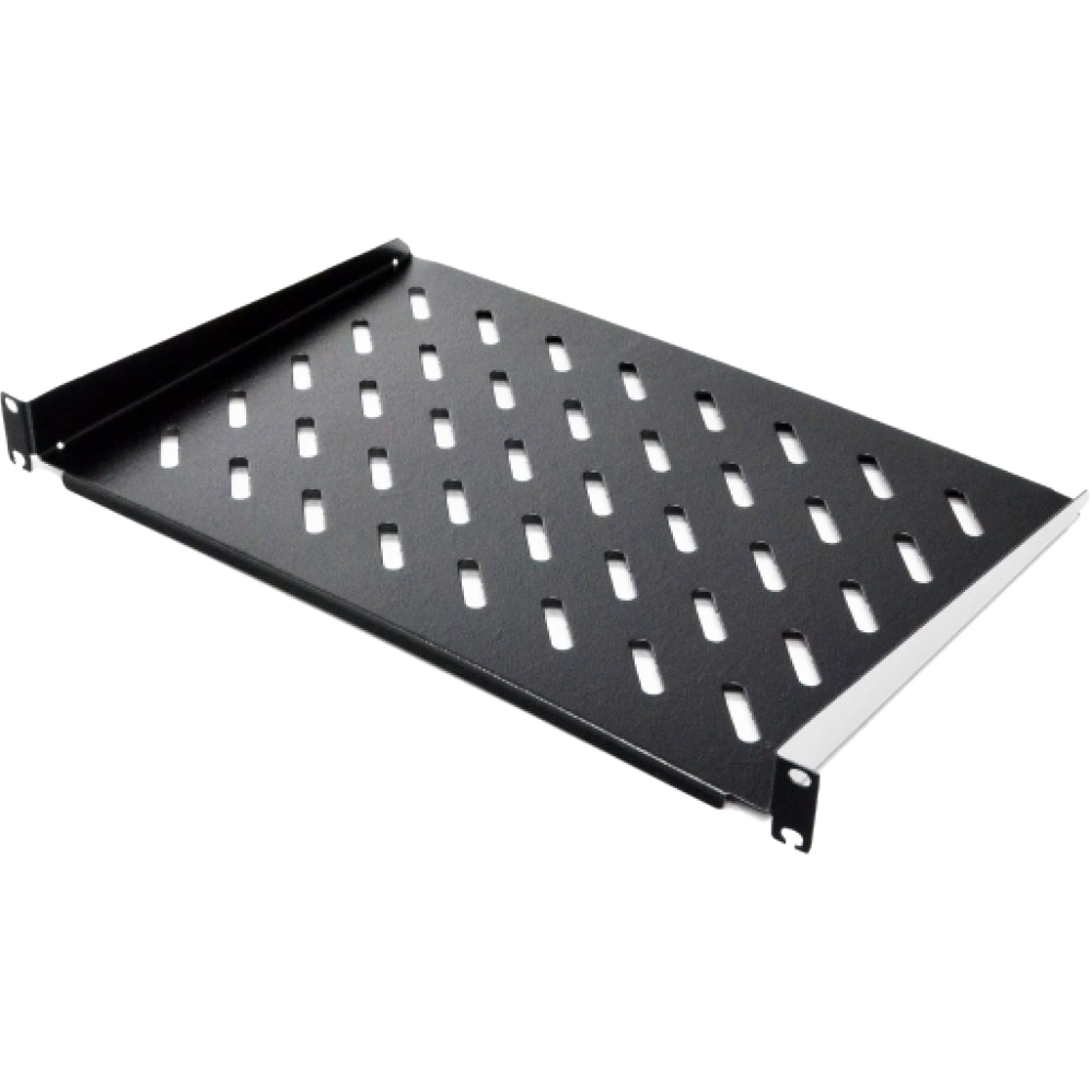 Полиця консольна чорна 19" 1U 250мм