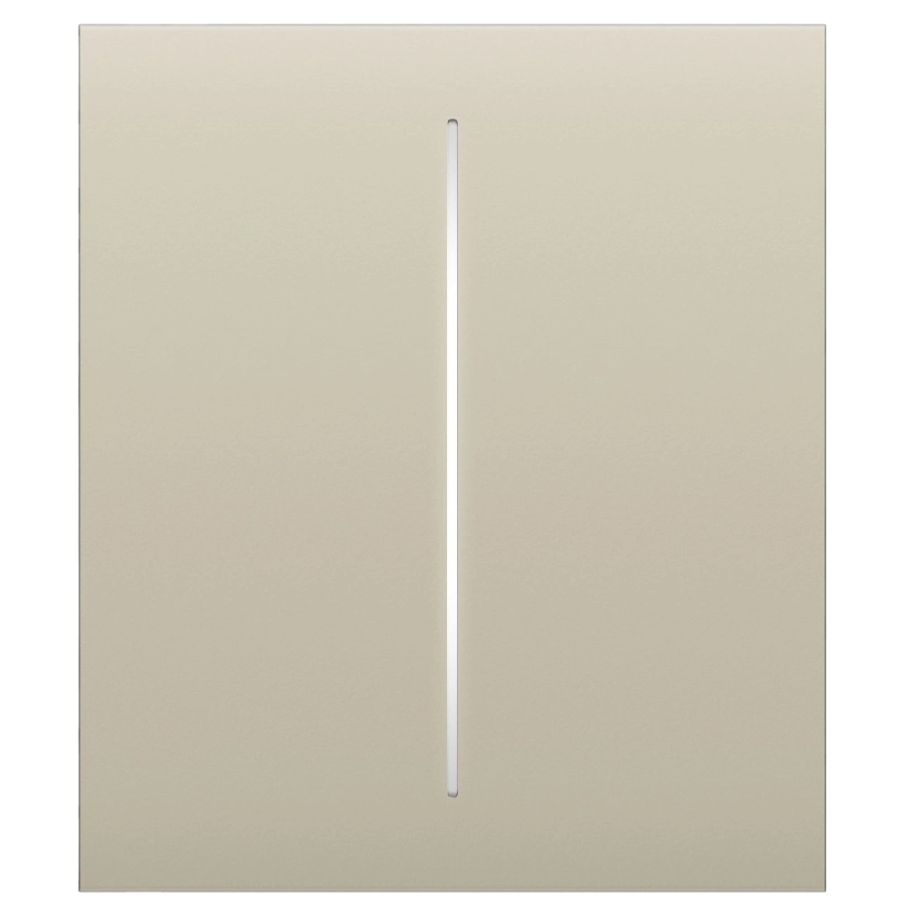 Ajax CenterButton (1-gang) (ivory)