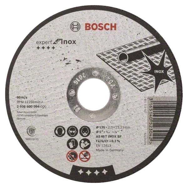 Відрізний круг для нержавіючої сталі Bosch 125 x 1 мм (2608600549)