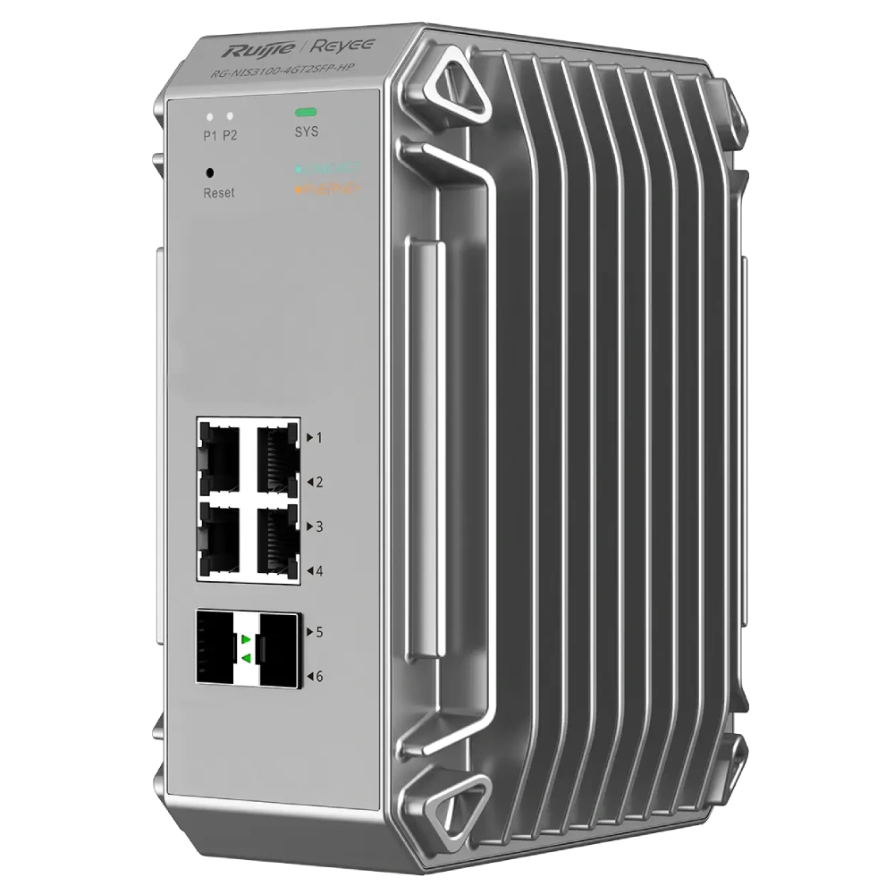 Комутатор 6 портів керований Ruijie RG-NIS3100-4GT2SFP-HP IP40