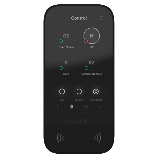 Ajax KeyPad TouchScreen (чорний)
