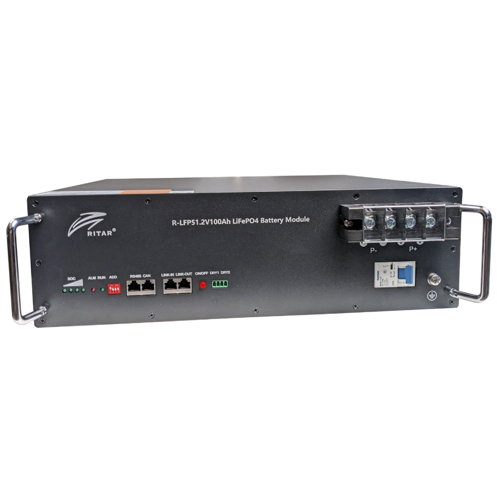 Акумуляторна батарея з bluetooth та автоматичним вимикачем Ritar R-LFP51.2V100AH