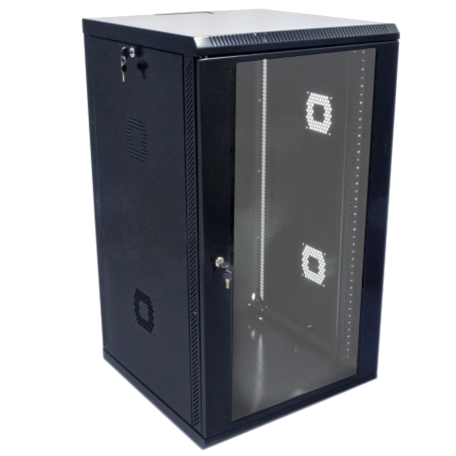 Шафа 19" 21U 600х600х1040мм акрилове скло, чорна