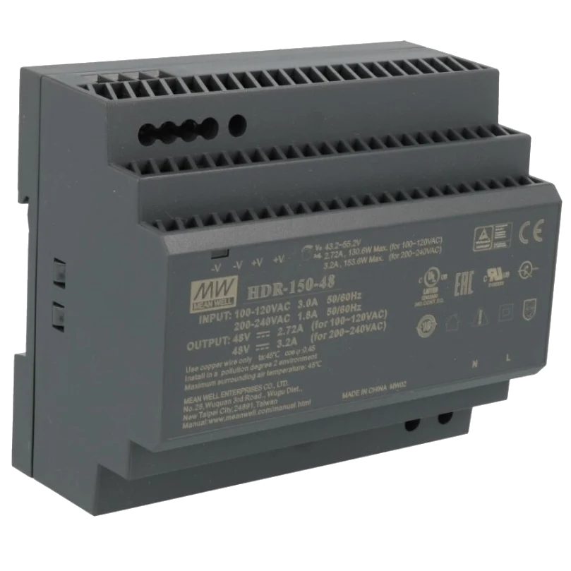 Блок живлення (для монтажа на DIN рейку) MeanWell HDR-150-48 48B 3.2А