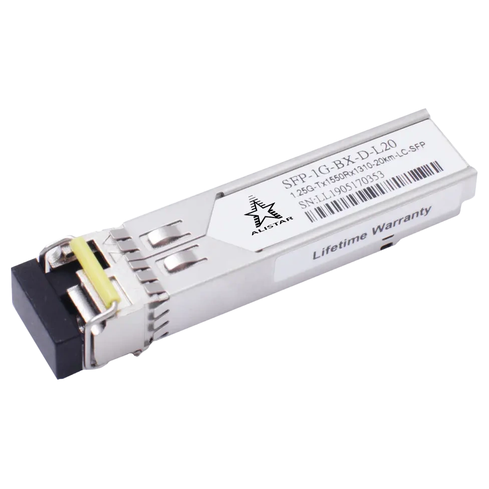 Модуль ALISTAR SFP-1G-BX-D-L20 SFP 1G 1SM WDM LC 20KM TX1550/RX1310nm DDM