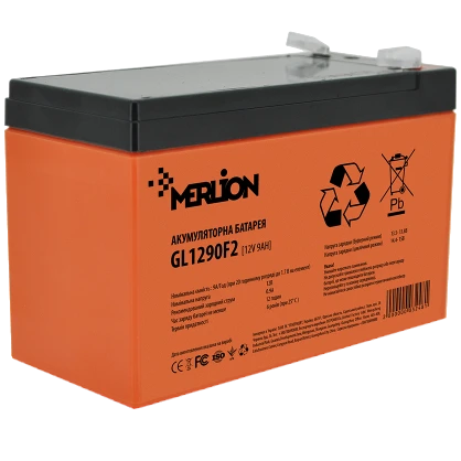 Свинцево-кислотна акумуляторна батарея MERLION GL1290F2 9А•г 12В