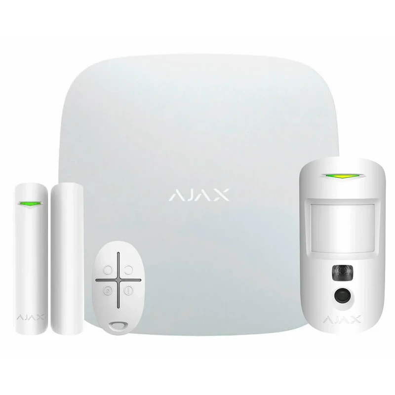 Комплект Ajax StarterKit Cam Plus HDR ECG (8EU) UA white
