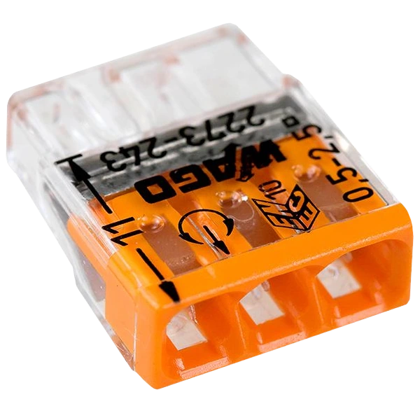 Клема WAGO COMPACT 2273-243 3х2,5 (з пастою)