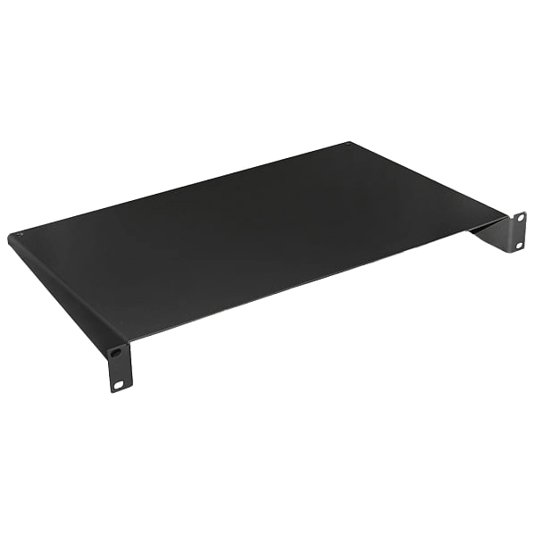 Полиця консольна чорна 1U 19" 280 мм 9005