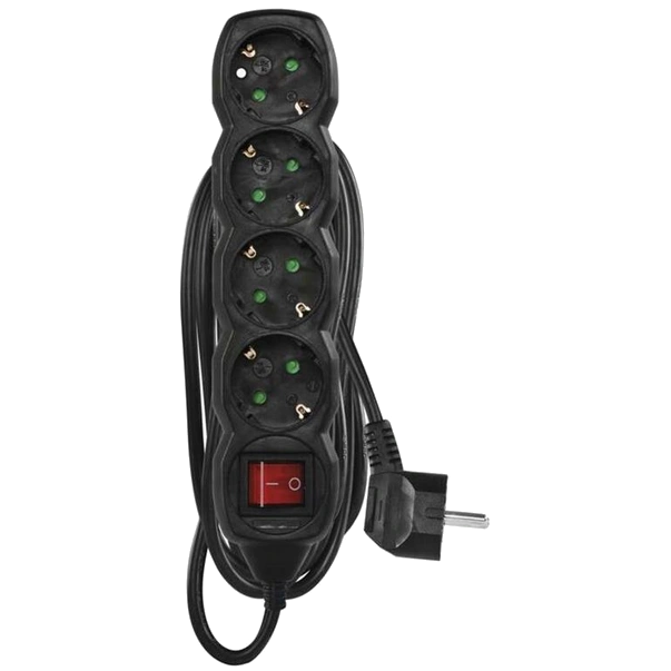 Мережевий подовжувач EMOS PC1425R 4 розетки 5 м