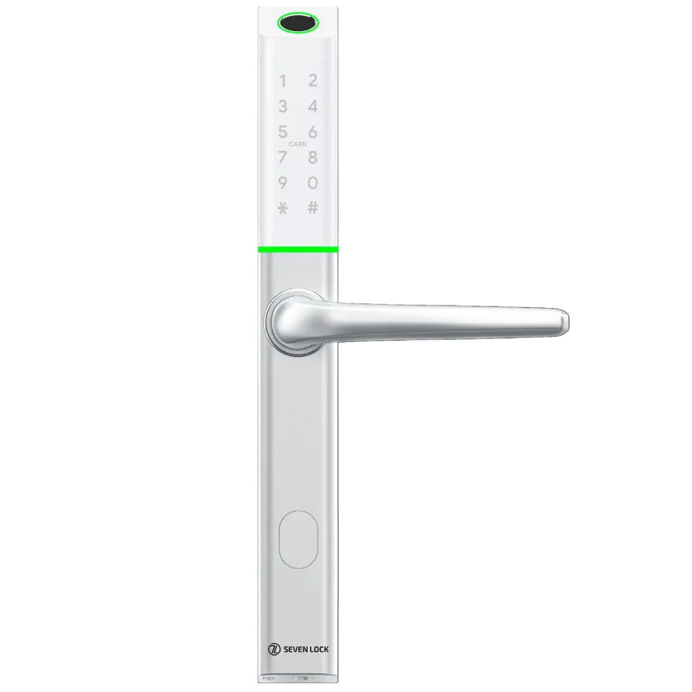 Розумний дверний біометричний замок SEVEN LOCK SL-7763BF white