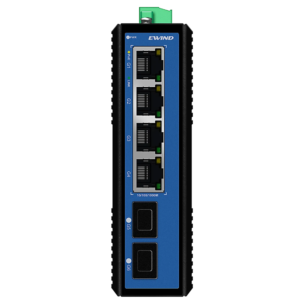 Комутатор 6 портів некерований Ewind EW-PIS1806-4GE