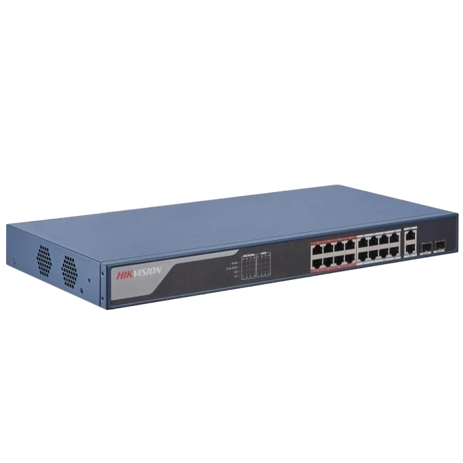 Комутатор 18 портів керований Hikvision DS-3E1318P-EI(B) (обʼєднано → #20178)