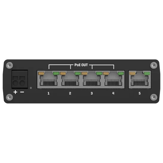 Комутатор 5 портів некерований Teltonika TSW101 POE+ для використання в транспорті