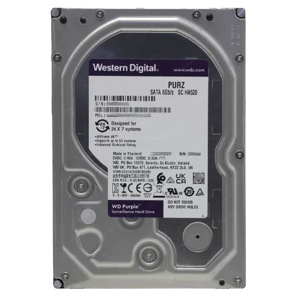 Жорсткий диск Western Digital Purple 3.5" 4TB (WD43PURZ)