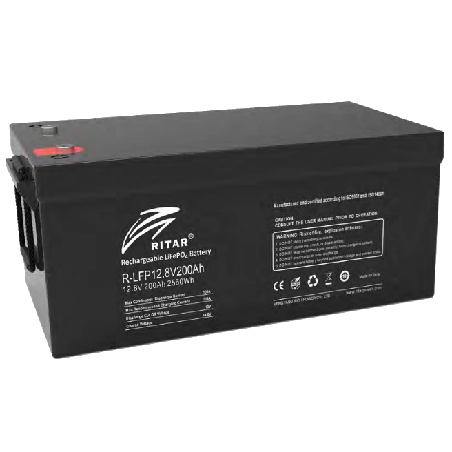 Літієва акумуляторна батарея Ritar R-LFP12.8V200AH G1 з bluetooth