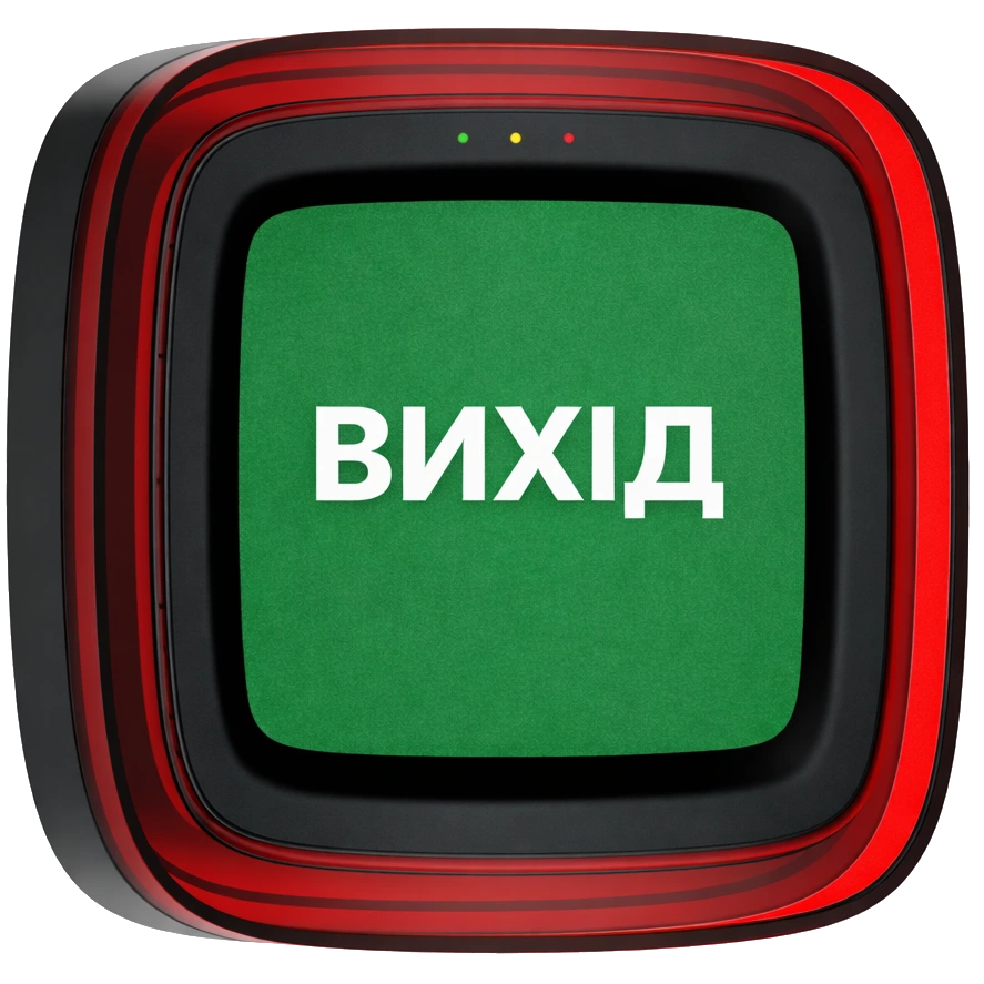 Cповіщувач Ajax EN54 FireProtect (Sounder/VAD) black пожежний світлозвуковий "ВИХІД"