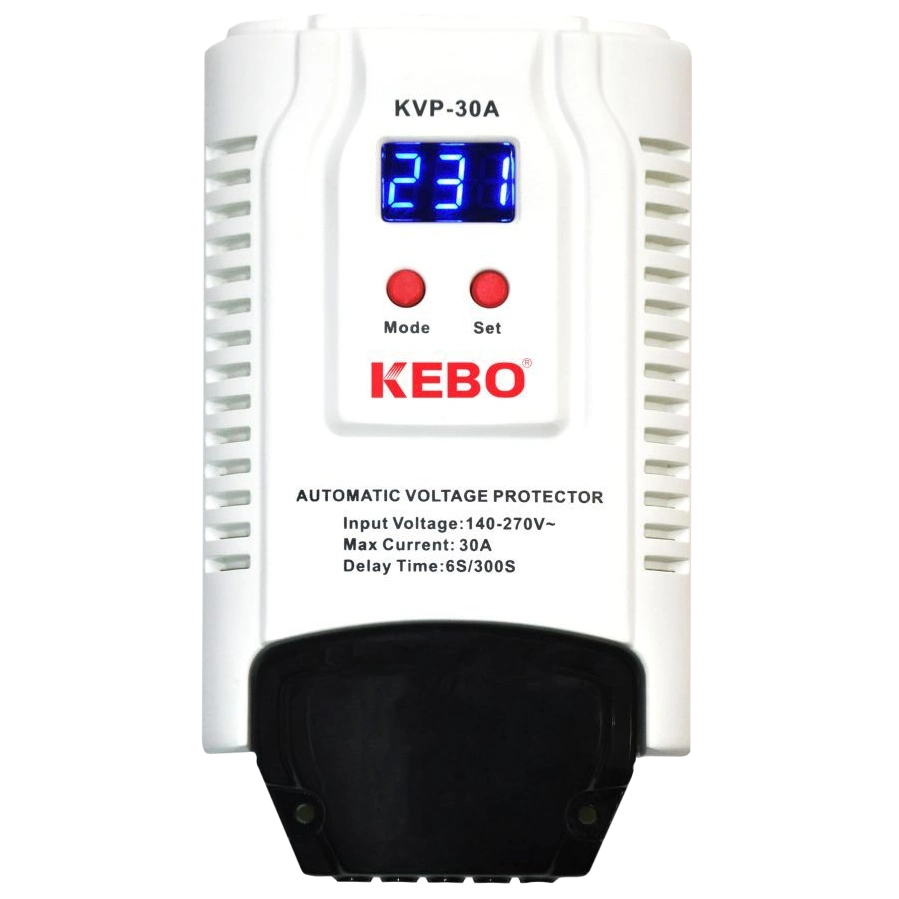 Реле напруги на DIN-рейку KEBO KVP-30A 2-30A 140-260V