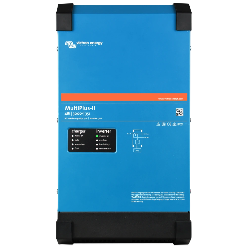 Інвертор VictronEnergy MultiPlus-II 48/3000/35-32 однофазний чиста синусоїда (обʼєднано → #22184)