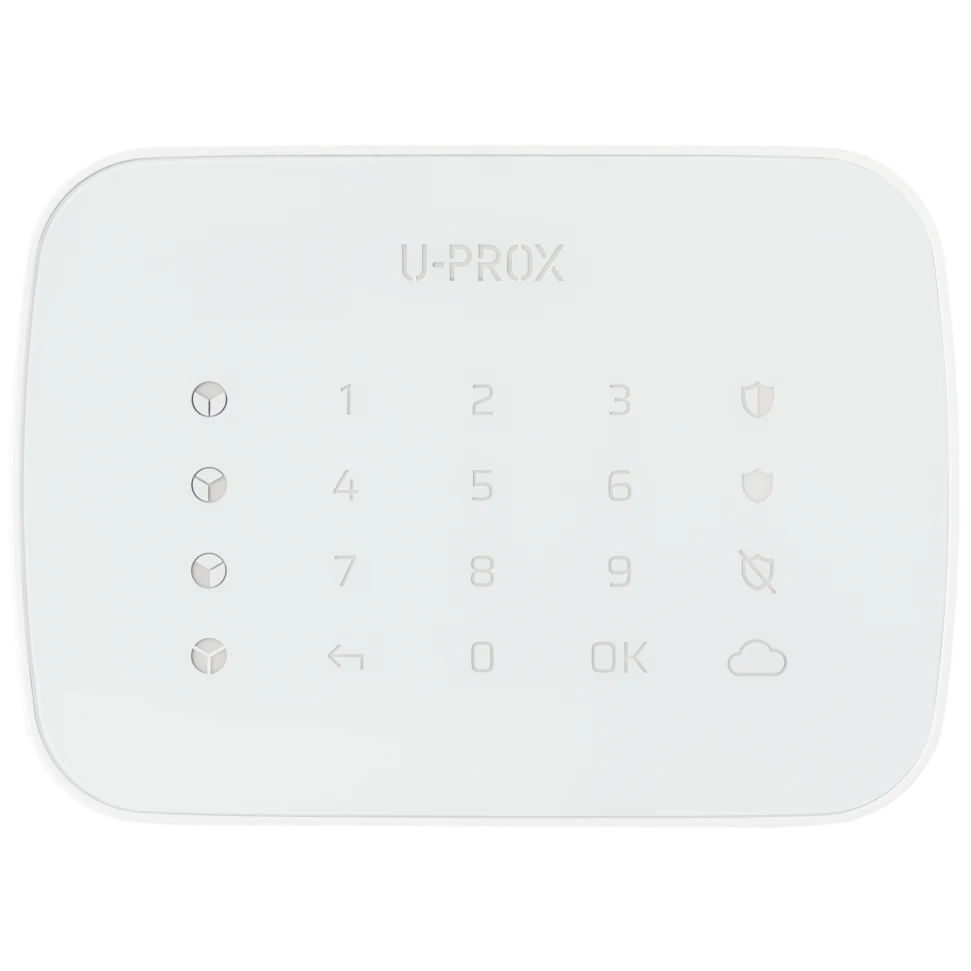 Бездротова сенсорна клавіатура для чотирьох груп U-Prox Keypad G4 White (обʼєднано → #15313)