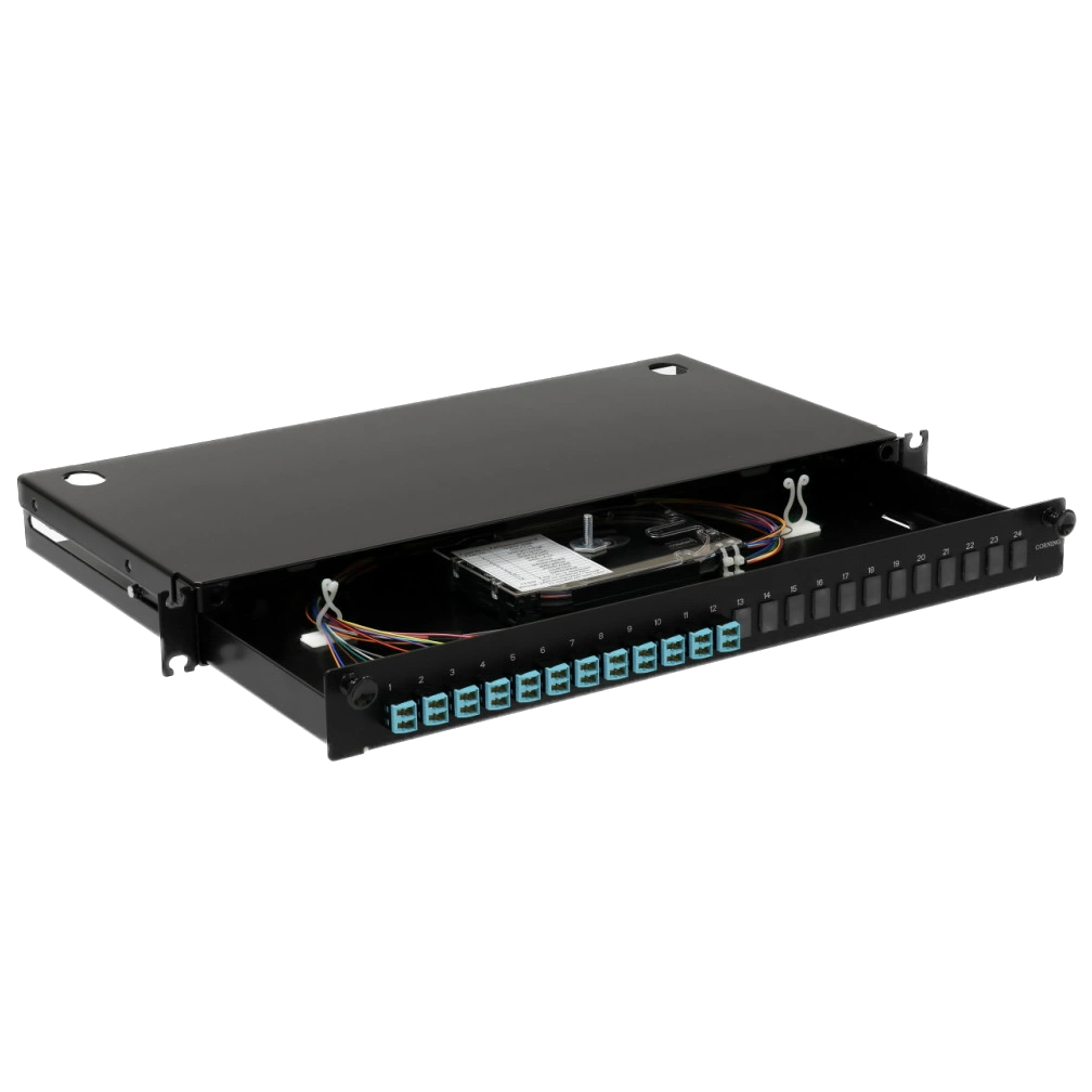 Патч-панель LAN1 з 12xLC Duplex OM3/OM4 24 пігтейл