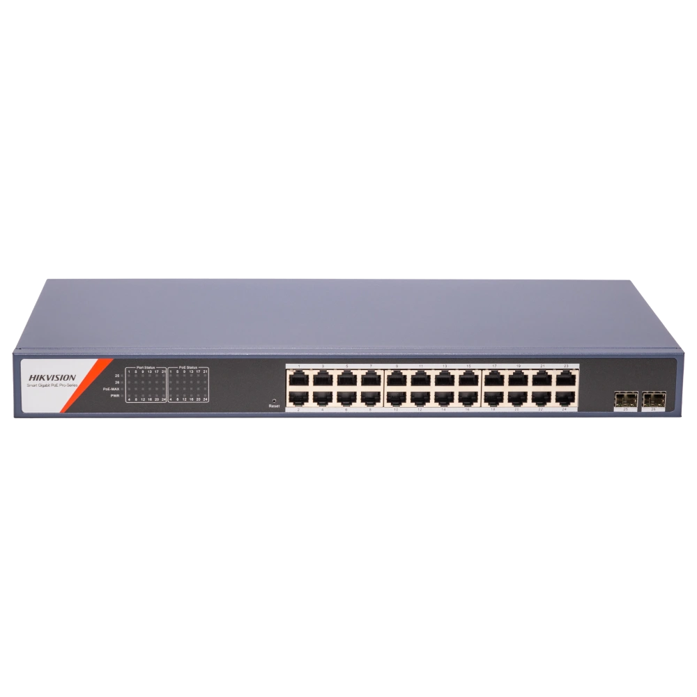 Комутатор 24 порти керований Hikvision DS-3E1526P-SI-24P2F