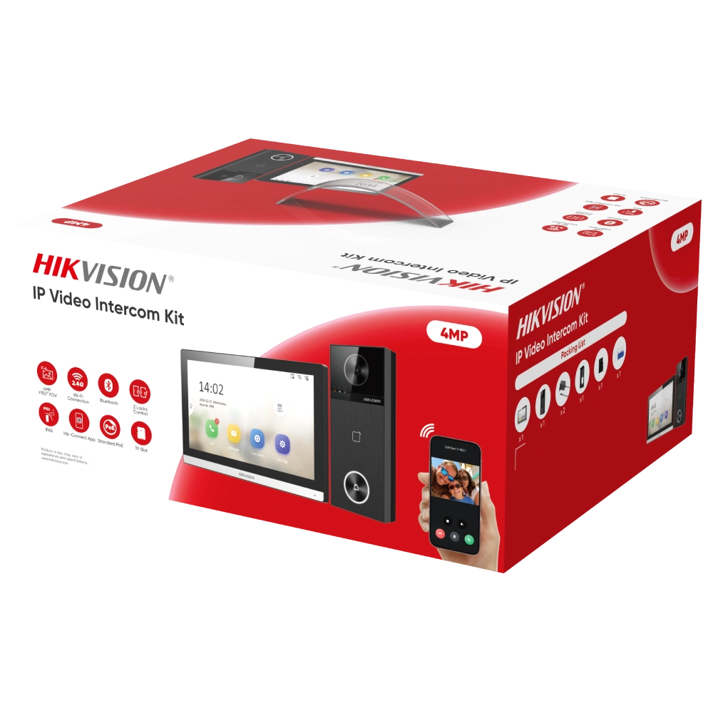 Комплект IP-відеодомофона Hikvsion DS-KIS610-P