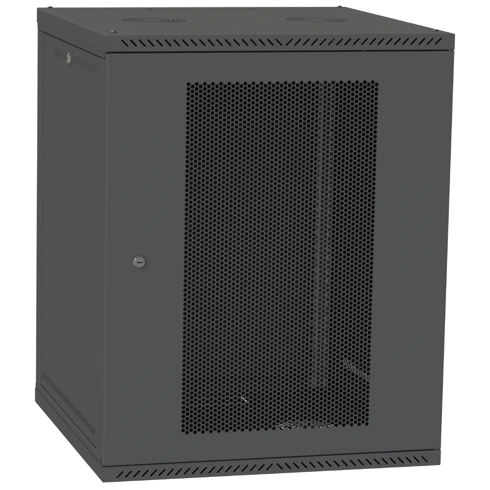 Шафа серверна підлоговий IPCOM СН-18U 600х600 перфорація RAL9005