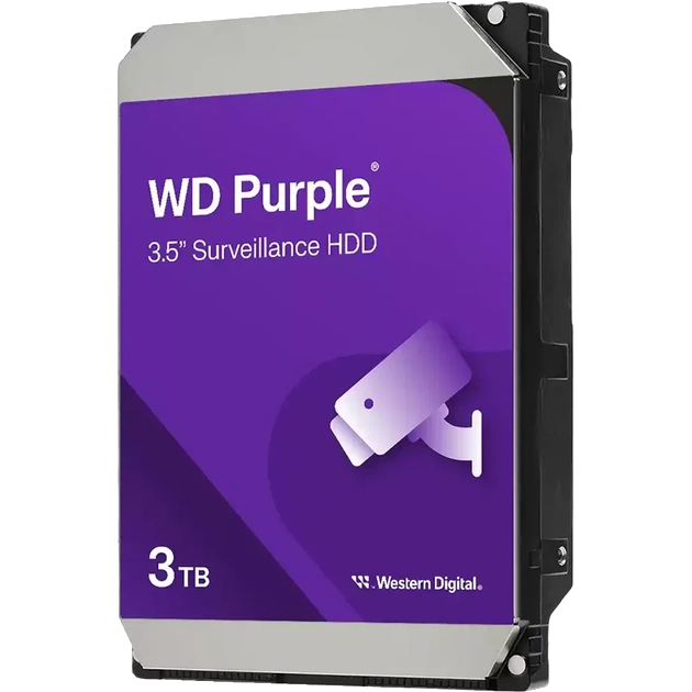 Жорсткий диск Western Digital Purple Surveillance 3TB 5400rpm 128MB (WD34PURZ)
