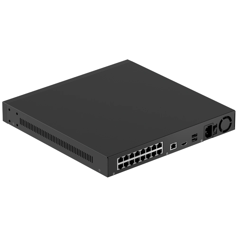 Відеореєстратор Ajax NVR H2D16PAC (16ch) black HDMI 4K 16Тб PoE