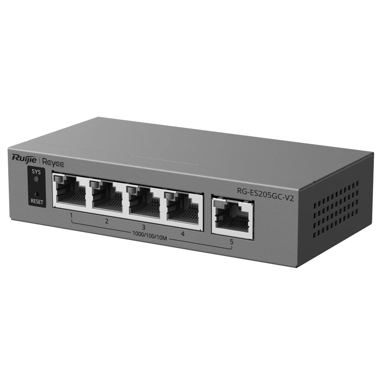 Комутатор 5 портів керований хмарно Ruijie Reyee RG-ES205GC-V2