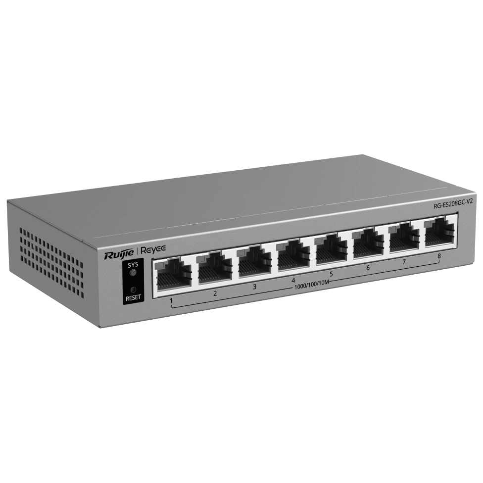 Комутатор 8 портів керований Ruijie Reyee RG-ES208GC-V2