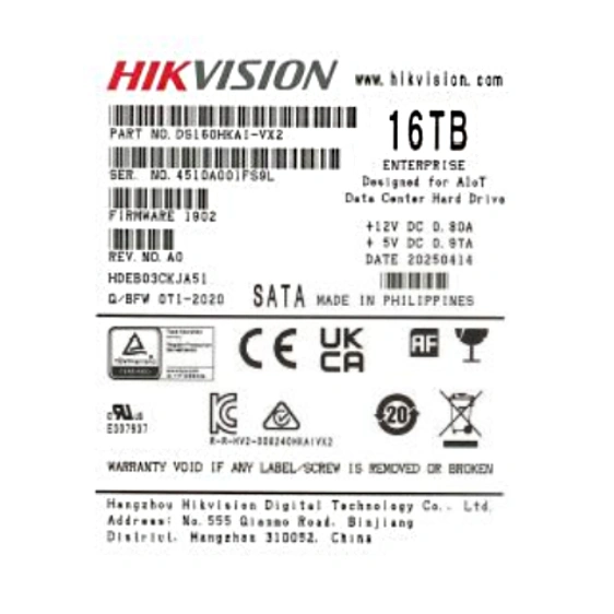 Жорсткий диск внутрішній Hikvsion DS160HKAI-VX2