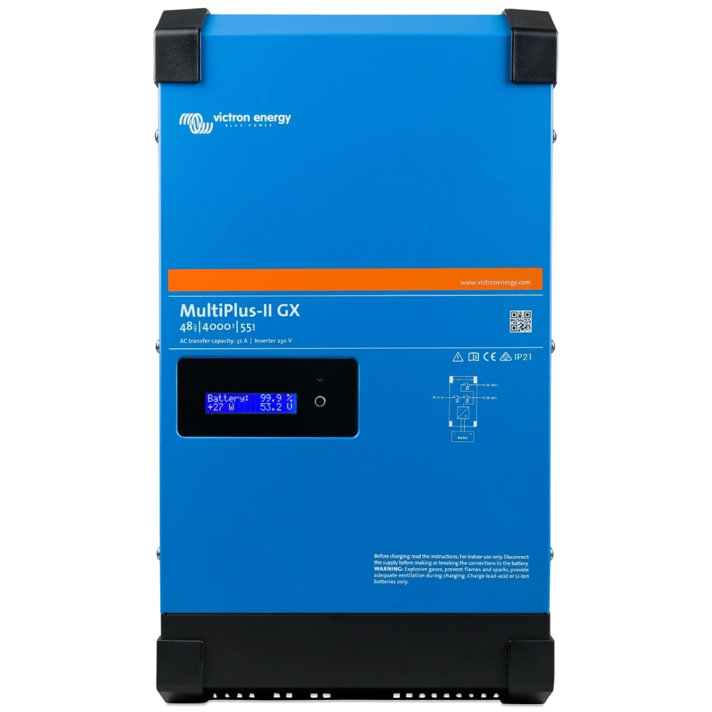 Інвертор VictronEnergy MultiPlus-II 48/4k5/55-32 GX 230V однофазний чиста синусоїда (обʼєднано → #24266)
