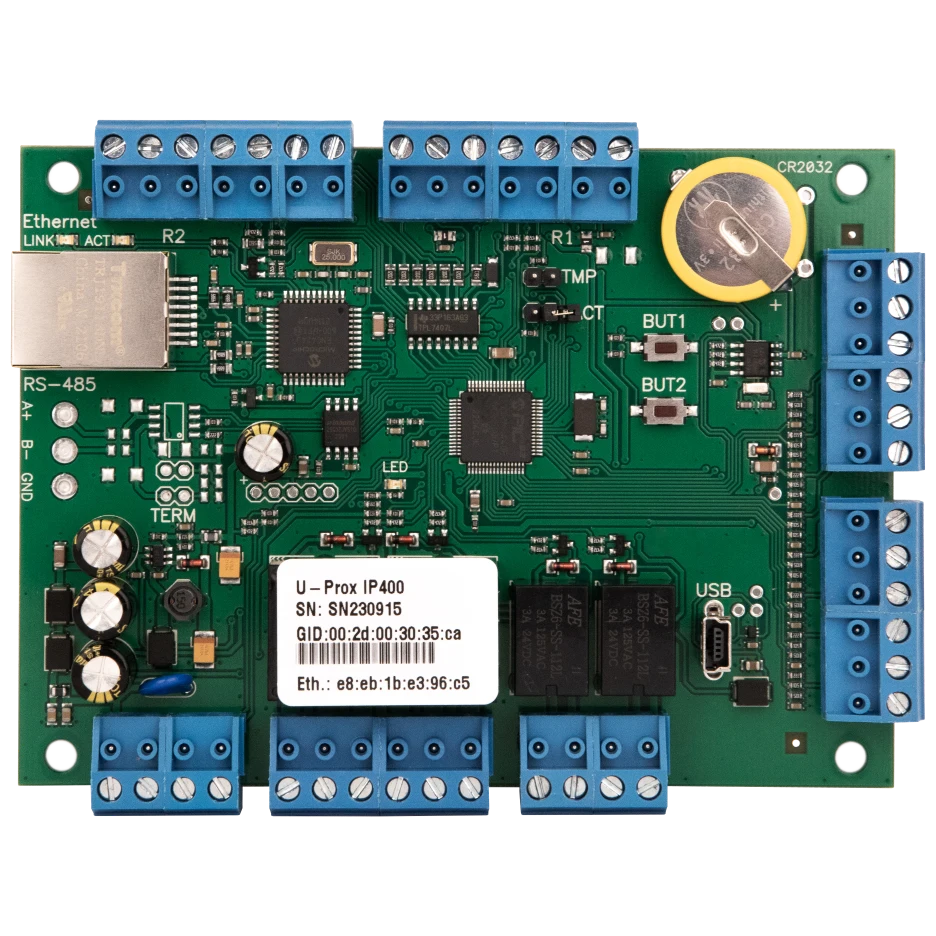 Контролер для двох дверей U-Prox IP400 IP OSDP (обʼєднано → #26342)